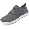 Ulicox Scarpe Barefoot Minimaliste Uomo Donna Sneaker Running Camminata Leggere,Tomaia Traspirante,Nero 46