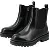 JOMIX Stivali Donna Tacco Largo Stivaletti Bassi Scarpe Invernali Comodi in Pelle Sintetica NXW2513 Nero 38