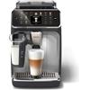 Philips Serie 5500 Macchina per Espresso Completamente Automatica-20 Caffè Caldi & Ghiaccio, Sistema LatteGo Veloce da Pulire, 40% Più Silenziosa con SilentBrew, QuickStart, Nero e Argento (EP5546/70)