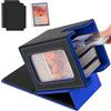 Aolso Deck Box,Magnetic Flip Deck Box Magic con capacità di 100+ Cartes Collezionabili, 2separadores+ 1Protector Rígido,Scatola Porta Carte per Carte da Collezione MTG PTCG TCG Commander, Nero Blu