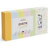 Confetti Maxtris Ovette di cioccolato al LATTE e pasta di NOCCIOLA, colori marbled, in scatola da 1 kg
