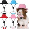 Xuniea 4 set da 8 pezzi di vestiti per porcellini d'India, piccoli animali, papillon per animali domestici, per cosplay, kawaii, cappello nero per criceti, furetti, gatti, ratti, cuccioli, gattini, ricci,