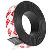 Flintronic 2M Rotolo di Nastro Magnetico, Nastro Magnetico Autoadesivo, Striscia Calamitata con Nastro Adesivo 3M, per Tende, Foto, Poster, Magneti per Frigorifero, Zanzariere, Domestico(2cm*1.5mm)