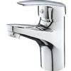 Eridanus Rubinetto per lavabo e bagno, con tubi di collegamento, design classico, 140 x 135 x 45 mm, in metallo cromato con cartuccia in ceramica
