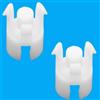 Leiwee Clip Fissaggio Cilindro Frizione, 2 Pezzi Supporto per Pompa Frizione, Sostituisce 9801271180 9676534480, per Peugeot Citroën (Bianco)