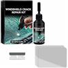 TUKNN Kit Riparazione Vetro Auto,Kit Riparazione Vetro Auto per Chip e Crepe,Kit Riparazione Crepe Vetro,Windshield Crack Repair Kit,Auto Finestra Bicchiere Parabrezza Riparazione,20ML