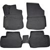 J&J AUTOMOTIVE Tappetini Auto in Gomma su Misura per Citroen C4 Cactus 2013-2021, Set da 4 Pezzi, 3D - con Bordo Alto, Antiscivolo, Inodore, Colore Nero, TPE