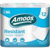 Amoos Carta igienica 2 Strati Resistant 48 Unità 1800 g
