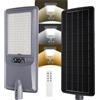 Aigostar 400W Lampione Solare Esterno, Batteria ad alta capacità da 20000 mAh, Regolabili 3000K/4500K/6500K, 4000LM, IP65, Supporto palo non incluso, Lampione LED per Giardino, Ingressi di Garage