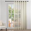 Topfinel Tende Cucina per Interni con Occhielli in Voile Camera da Letto Cameretta Bambini Soggiorno Moderne Eleganti Tenda Semitrasparenti 1 Pezzo 280x300CM Crema