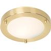 Qazqa yuma - Lampada da soffitto Moderno - 1 luce - Ø 18.3 cm - Oro/Ottone - Moderno - Illuminazione esterna