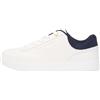 Tommy Hilfiger Donna Casual Cupsole Sneaker Fw0fw09020 Calze, Bianco Ecrù, Blu siderale, 38 EU, Bianco Ecrù Blu Sideal, 38 EU