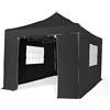 All Seasons Gazebos: Gazebo pop-up 3x4.5m completamente impermeabile con 4 pareti laterali Premium - Nero