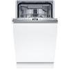 Bosch SPH4HMX12E - Lavastoviglie da Incasso 45 cm Slim 10 Coperti a Scomparsa Totale Classe Energetica D