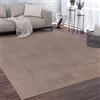 Paco Home Tappeto Salotto Pelo Corto Monocolore Design Moderno Morbido Taupe, Dimensione:200x280 cm
