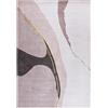 Mazovia Tappeto Salotto Moderno Pelo Corto - Tappeto Moderno Soggiorno - Tappeto Salotto Vintage Astratto - Lavabile, Antiscivolo - 140x200cm Beige Oro