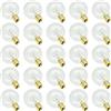 Holwim Lampadina Di Ricambio G40, 25 Pezzi, 7 W, 2200 K, Luce Bianca Calda, Lampadina Edison, E12, Per Balcone, Veranda, Feste, Terrazze, Matrimoni, Balconi, Decorazioni, Tensione 220-240 (bianco Caldo)