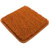 Yeaban Mini Tappeto da bagno 30,5 x 30,5 cm, in ciniglia, tappeto da bagno assorbente e lavabile, antiscivolo, morbido per bagno, doccia, lavandino (arancione bruciato)