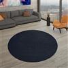 TT Home Tappeto Salotto Moderno, Camera da Letto, Pelo Corto, Lavabile, Monocolore Pastello, Facile da Pulire, Colore:Blu marino, Dimensione:120x170 cm