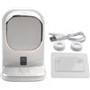 Sogoluat Dispenser automatico di dentifricio da parete, spremiagrumi elettrico, ricaricabile tramite USB, multi-ingranaggio, regolabile, portaspazzolino da parete (bianco)
