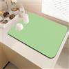 DUJUIKE Tappetino drenante cucina,Tappetino per Scolapiatti Antiscivolo,per Bancone della Cucina, Tappetino per Bere Animali Domestici (Frutta verde, 50 x 60cm)