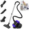 HSHa Aspirapolvere senza sacchetto, 1500 Watt, aspirapolvere a ciclone senza sacchetto, con set di accessori, potente aspirapolvere con set di ugelli, filtro HEPA, spazzola turbo, contenitore della polvere