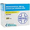 Sandoz Broncohexal 200 mg Acetilcisteina 30 bustine