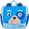 Mitama Zaino Pully BlueDog, Bambini e Bambine, Zainetto Asilo 4L Leggero e Compatto, con Tasche Laterali, Effetto Cambia Espressione, blu