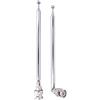 jiyaohui (2 Pack) Antenna Radio BNC con BNC Jack Connettore Adattatore Telescopica in Acciaio HF VHF UHF BNC Antenna