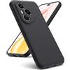 Oududianzi - Cover Compatibile con Honor 400 Pro 5G [Cover in Silicone Liquido] [Interno in Microfibra] Gomma Gel di Silicone TPU Liquido Antiurto Custodia Honor 400 Pro - Nero