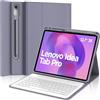 IVEOPPE Cover Tastiera Lenovo Idea Tab Pro 12.7 Pollici 2025, Custodia Tastiera Italiano Bluetooth Staccabile per Lenovo Xiaoxin Pad Pro 12,7 2025, Viola lavanda