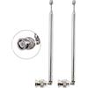 Vecys Connettore BNC Maschio Antenna Telescopica 7 Sezioni VHF UHF 685 mm Antenna Telescopica con Spina BNC per Radio CB Scanner Della Polizia Ham Radio Radio Bidirezionale Scanner Mobile （2 pezzi）
