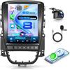 Rimoody 6G+128G 8 Core Android Autoradio per Opel Astra J 2006-2016, 9.7 Pollici Carplay Android Auto Senza Fili Bluetooth FM/RDS/EQ/DSP WiFi GPS Panoramica a 360° Comandi al Volante Retrocamera