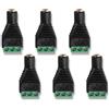 KUOQIY 6 Pezzi 3.5mm Terminale a Vite, 3.5mm TRS Stereo Audio Femmina a 3 Pin Vite Terminale Femmina, Cuffie Balun Adattatore Nessun Convertitore di Saldatura con Cacciavite