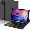 IVEOPPE Tastiera per Xiaomi Redmi Pad 2/ Remi SE 11, Cover con Tastiera Rimovibile, Keyboard Italiano QWERTY Bluetooth, Custodia con Portapenna, Nero