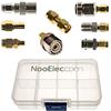 NooElec Kit di Connettività Adattatore NooElec SMA - set di 8 Adattatori per NESDR SMArt (RTL-SDR) e Altre Radio Definite dal Software SMA con Scatola di Trasporto
