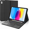Occtingkind Custodia con Tastiera e Touchpad per iPad A16 11 Gen (2025) e 10.9 Gen (2022), Italiano QWERTY, Senza Retroilluminazione, Bluetooth 5.0, Porta Penna, Nero