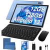 AOCWEI Tablet 10 pollici X900 Android 13 Tablet Pc,5G + 2.4G WLAN, Octa Core | 2.0Ghz | 8000mAh | Bluetooth 5.0| 12(6+6) GB RAM 128GB ROM (512GB TF), tablet con tastiera e mouse, blu