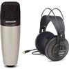 Samson SAC01850 - C01/SR850 - Bundle Microfono a Condensatore Cardioide + Cuffie semi-open