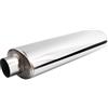 Simoni Racing ESR6 Marmitta Sportiva Universale, Uscita Rotonda Dritta, Marmitta Dritta per Auto in Inox, Lunghezza 550 mm