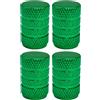 cyclingcolors 4x Cappucci delle valvole cappuccio tappi valvola in alluminio Schrader per pneumatici bici moto auto auto quad monopattino, verde