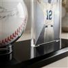 Teca Acrilica Baseball Base Nera Lucida Espositore Palla da Baseball Compatta