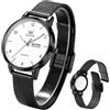 Raitown Orologio Donna Acciaio Inossidabile Quarzo Analogico, Sottile 8 mm.