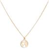 WearTravelers Collana Mappamondo circondato di Zirconi luminosi in Argento 925 - Idea Regalo Donna Viaggiatrice - Prodotto Made in Italy - Collana Manila (Oro e Zirconi)