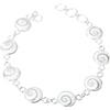 Vurmashop Bracciale in Argento 925 con Occhio di Shiva - Braccialetto con Pietra Naturale Santa Lucia - Regolabile da 16 a 19 cm - Design Minimalista - Gioiello Mediterraneo Artigianale per Donna