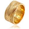 Kuzzoi 0606831520 - Anello da uomo in argento Sterling 925 placcato oro, stile vintage, 14 mm