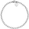 Aka Gioielli® - Bracciale per Charms in Argento 925 Rodiato Donna, regolabile fino a 22 cm