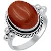 Sterling Silver Jewelry Anelli da donna con pietre naturali e sintetiche, in argento Sterling 925, realizzati a mano, gioielli alla moda con pietra portafortuna ovale, perfetti per anniversari e occasioni speciali, 20 7/8