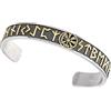 Cupimatch Bracciale da uomo in stile vichingo: bracciale in acciaio inox con nodo celtico a triangolo rune vichinghe nordi, one-size, Acciaio inossidabile, Nessuna pietra preziosa