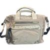 NAJ-OLEARI Borsa a Mano in Tessuto con Tracolla Rimovibile, Colore Bianco, Tasche Frontale e Posteriore, 33x26x14 cm